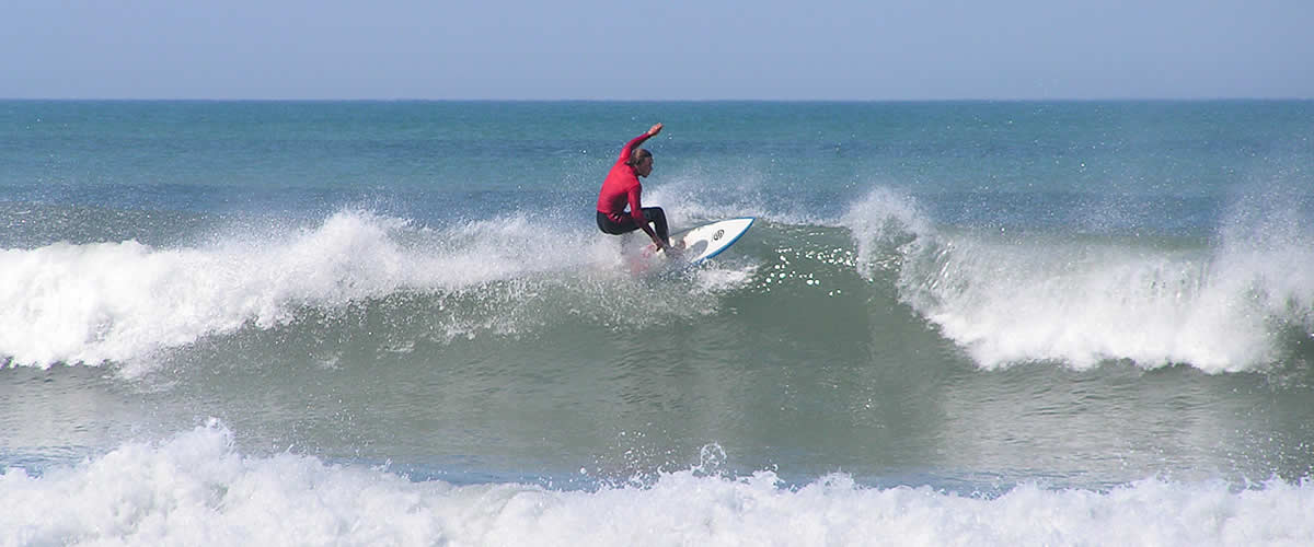 There are some great surfing beaches on the north coast